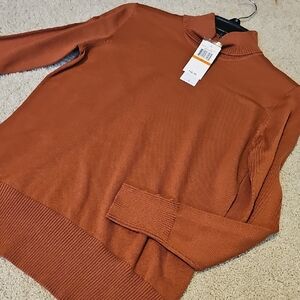 Spense Rust Turtleneck Sweater